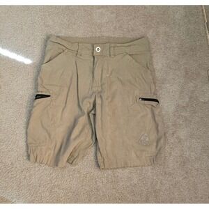 Gerry‎ Mens Hiking Shorts Tan Khaki Size 32 Outdoor Cargo Utility Zip Pockets
